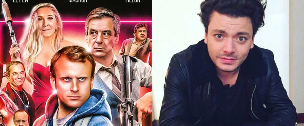 Emmanuel Macron en Kev Adams&hellip; L�affiche de Gangsterdam