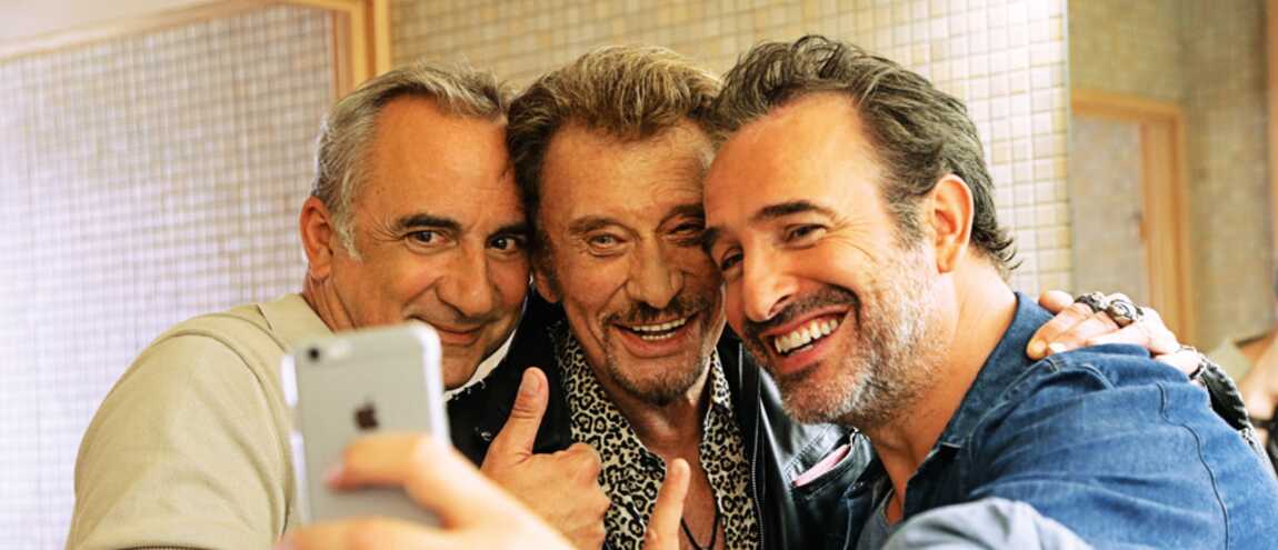 Johnny Hallyday Jean Dujardin et Antoine Dul ry en  mode  