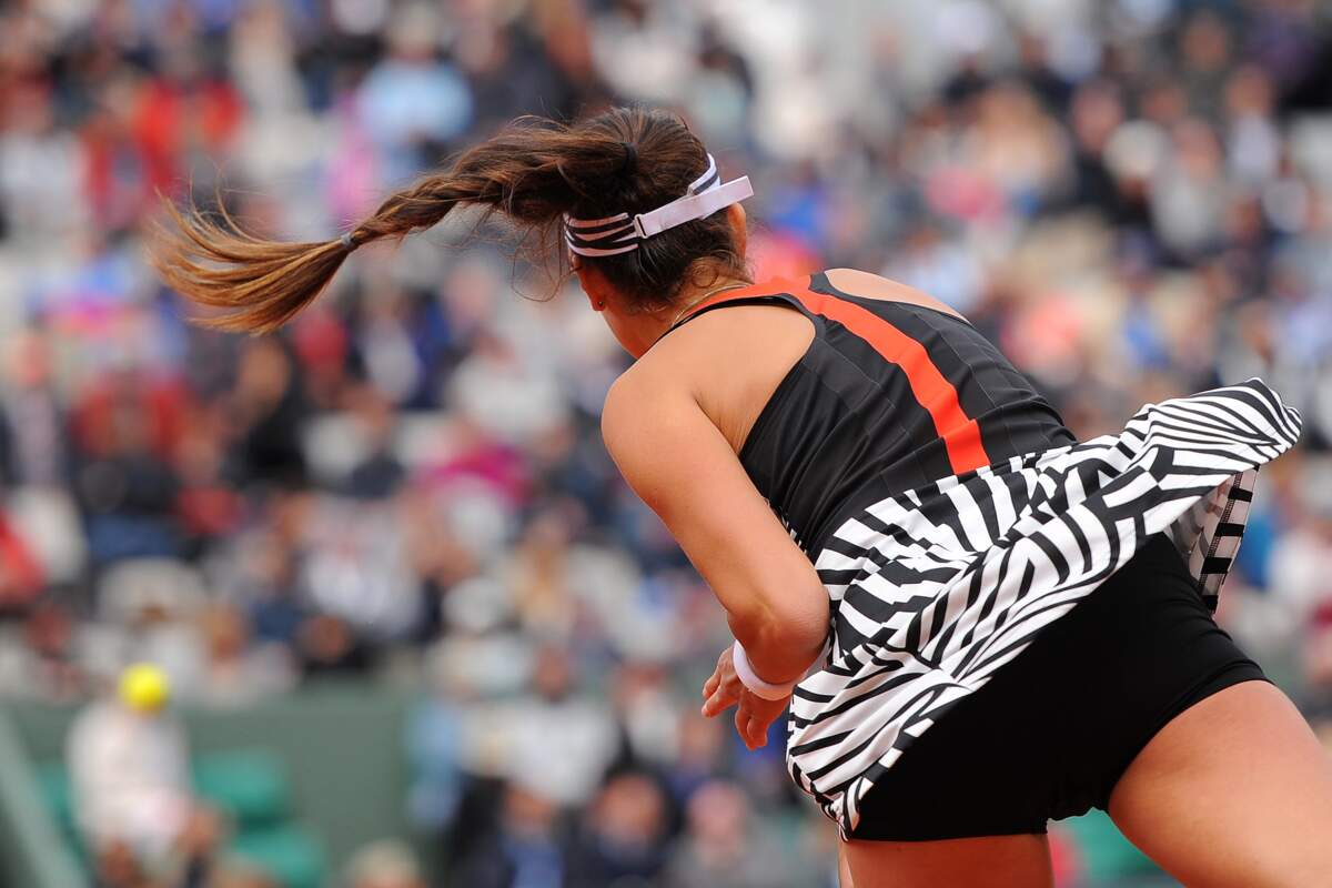Casquette visière Stripes tennis Roland-Garros - Rose