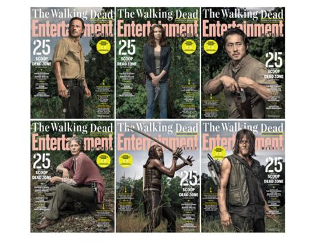 Découvrez les 6 couvertures d'Entertainment Weekly avec les acteurs de The Walking Dead