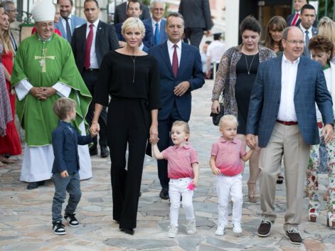 Monaco : en rouge et blanc, les jumeaux de Charlène et Albert ont volé la vedette à leurs parents