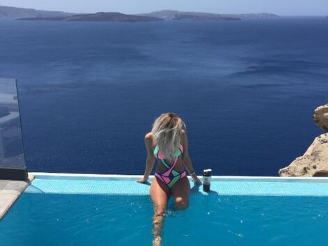 Piscine, soleil et farniente : vacances idylliques pour Mélanie Da Cruz en Grèce