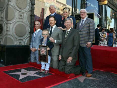 Chris Pratt avec femme et enfant pour dévoiler son étoile sur Hollywood Boulevard