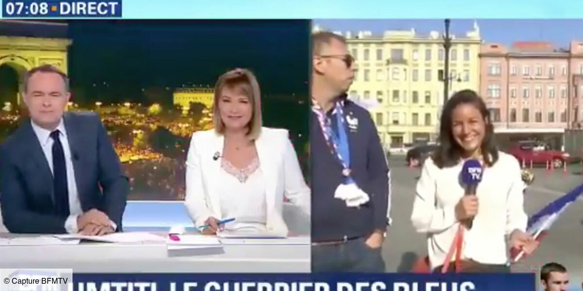 Coupe Du Monde 2018 Tu Fermeras Ta Gueule Quand Une Journaliste De Bfmtv Se Lache Face A Un Supporter Des Bleus Video