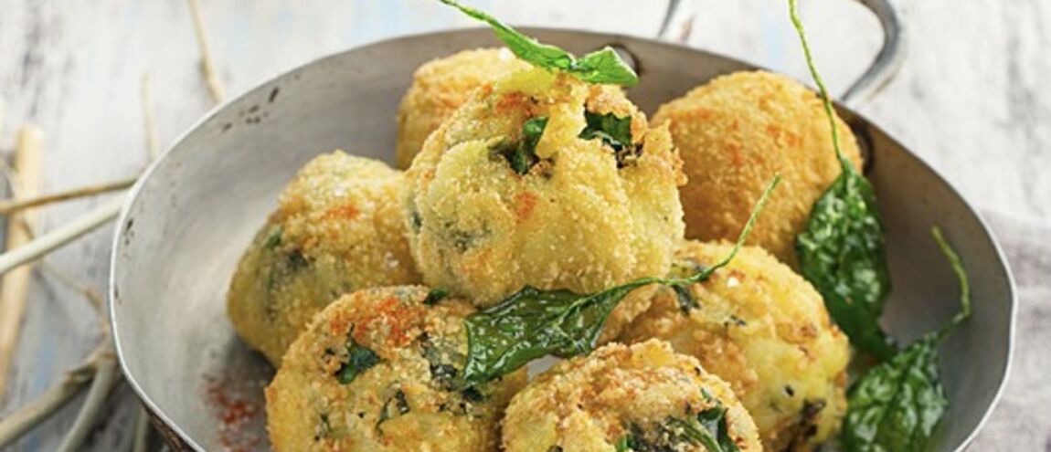 Boulettes De Pomme De Terre Et Creme D Epinards Au Parmesan Une