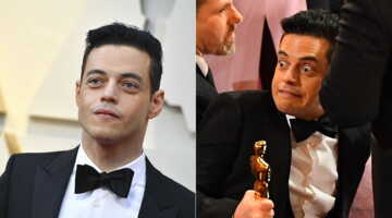 Frayeur aux Oscars 2019  ! Rami Malek chute de scène après avoir reçu son trophée (PHOTOS)
