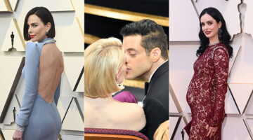 Oscars 2019 : Charlize Theron brune, baisers et baby bump sur tapis rouge... Les plus belles photos !