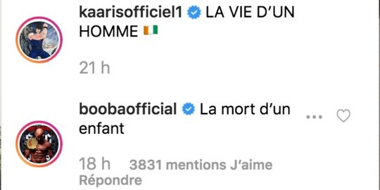 Booba S En Prend A La Fille De Kaaris Sur Instagram Les Internautes Revoltes Photo