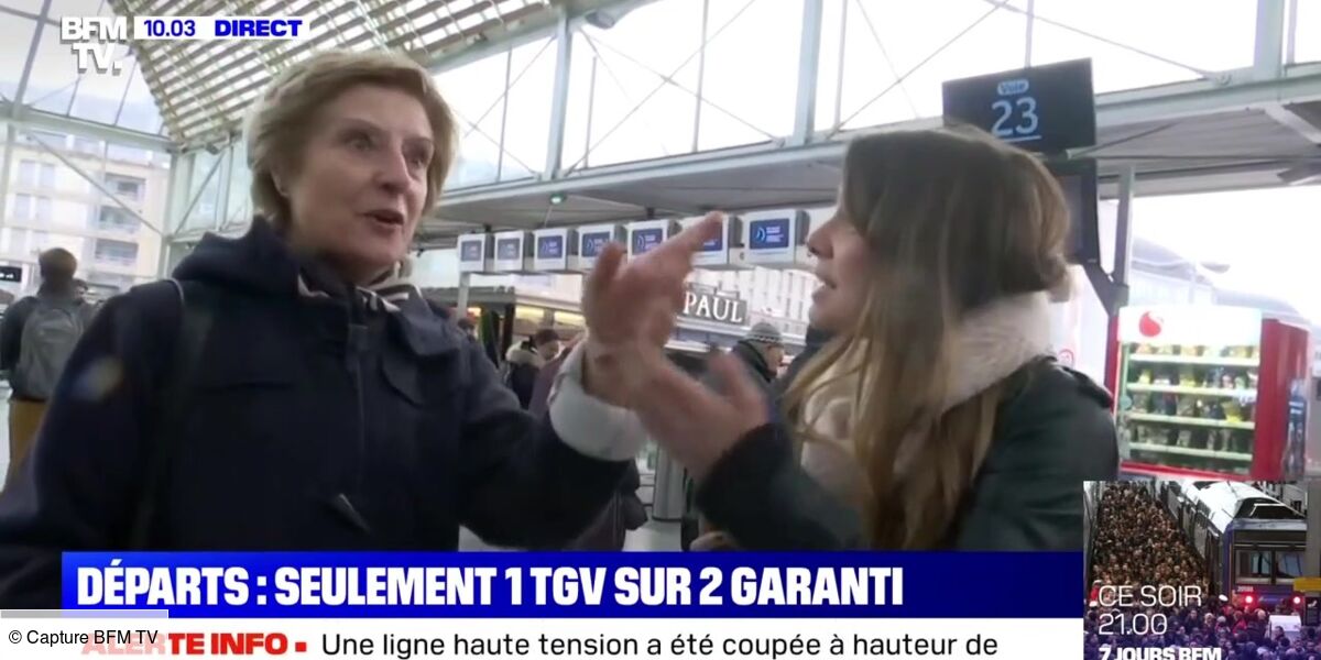 Greves Sncf Une Journaliste De Bfm Tv Prise A Partie Par Une Voyageuse Soutenant Le Mouvement Le Ton Que Vous Utilisez