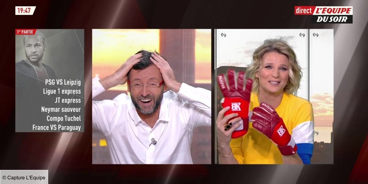 Oh Une Belle Paire De Loches France Pierron Se Lache Dans L Equipe Du Soir Avec Une Blague Grivoise En Direct Qui Declenche Un Fou Rire Video