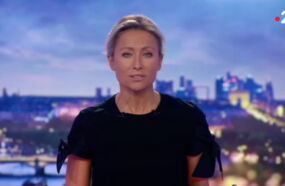 La drôle de mésaventure d'Anne-Sophie Lapix au lancement du JT de 20h... (VIDEO)