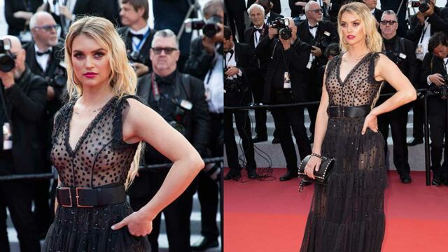 Cannes 2019 Toute En Transparence Une Jeune Femme Fait Sensation Sur Le Tapis Rouge Photos Cinema Tele 2 Semaines