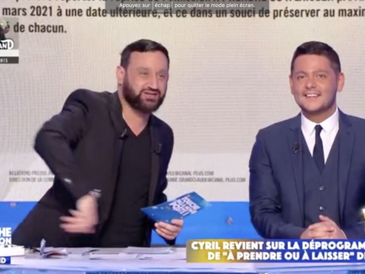 Déprogrammation d'A prendre où à laisser : Cyril Hanouna dévoile ce qui va remplacer le jeu sur C8 ! (VIDEO)