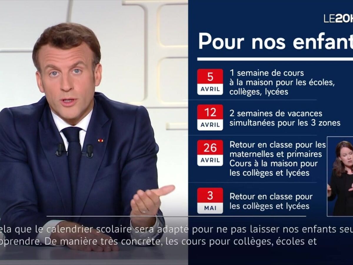 Emmanuel Macron confirme la fermeture des écoles pour trois semaines : voici le calendrier annoncé par le président de la République