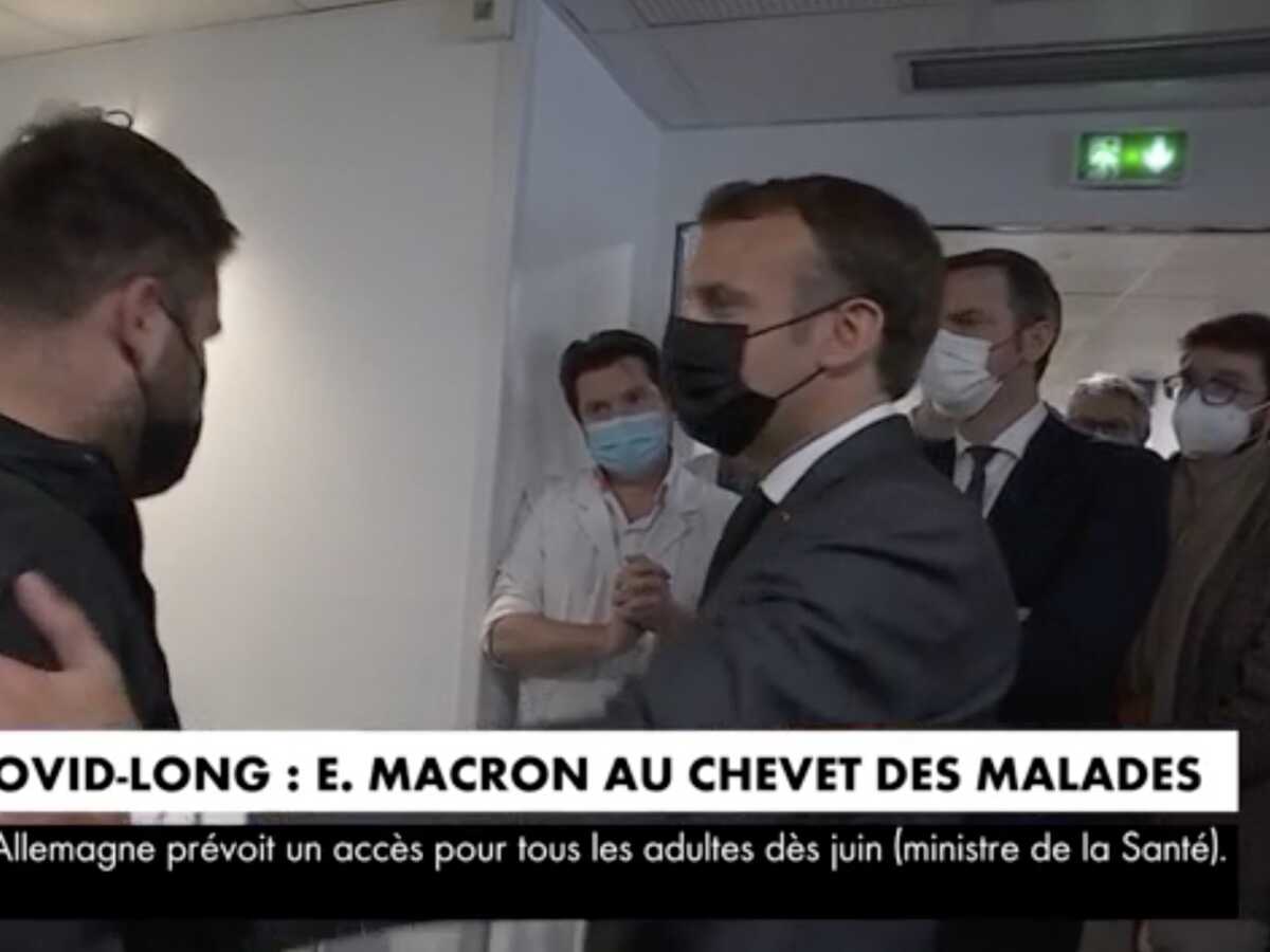 Un jeune père atteint d'un Covid long fond en larmes devant Emmanuel Macron (VIDEO)