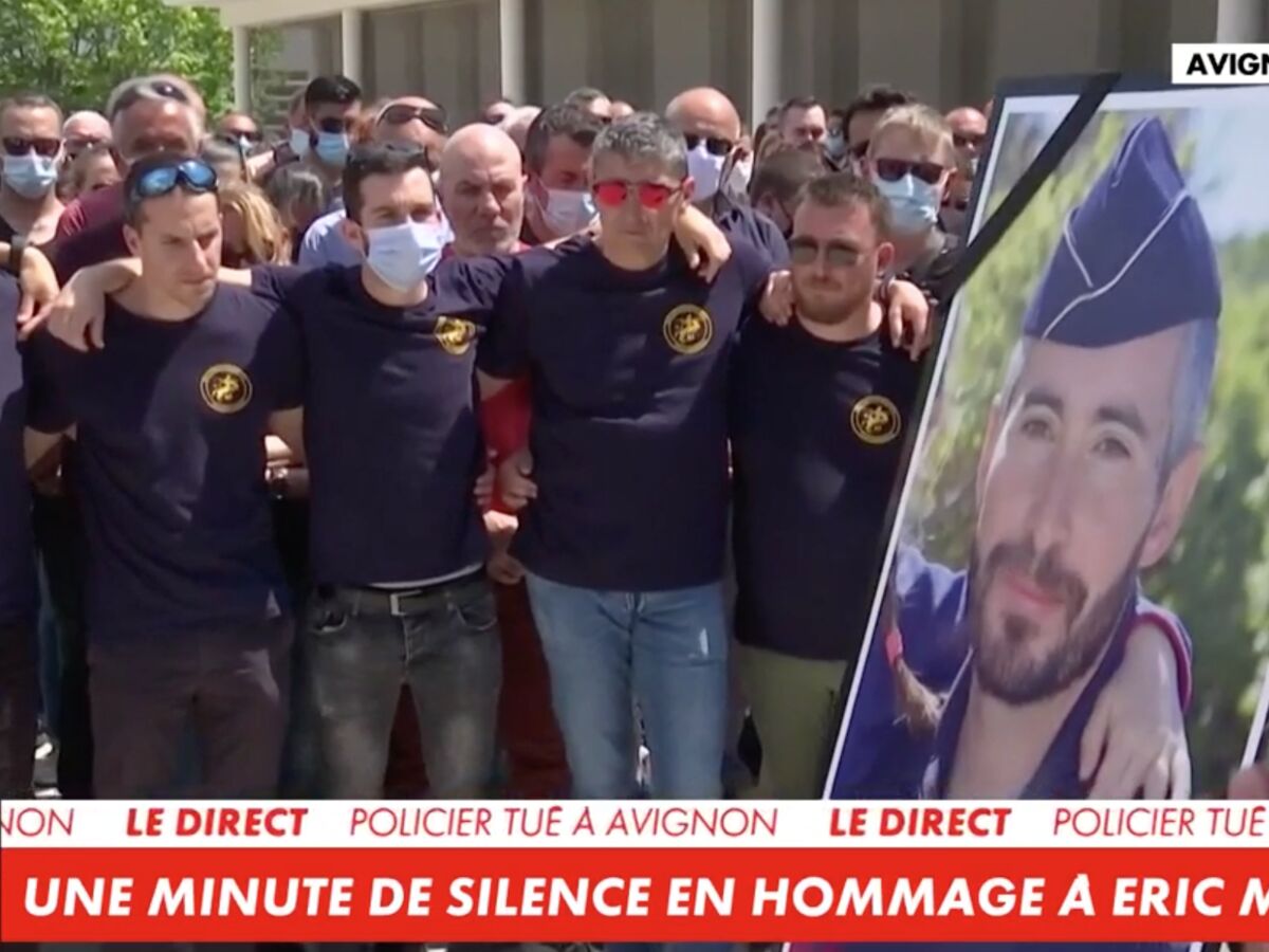 Mort d’Eric Masson : les images poignantes de l’hommage rendu au policier tué à Avignon (VIDEO)