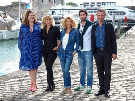 Ingrid Chauvin et le casting de Demain nous appartient réunis au Festival de la fiction de La Rochelle 