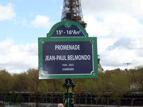 Un parterre de célébrités pour l'inauguration de la promenade Jean-Paul Belmondo à Paris