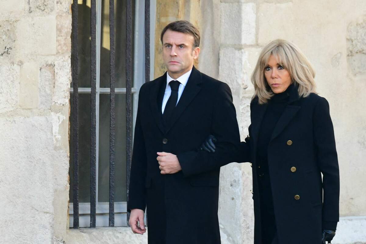 Emmanuel Macron Sylvie Tellier Tony Parker Le Dernier Hommage Des Personnalités à Gérard 