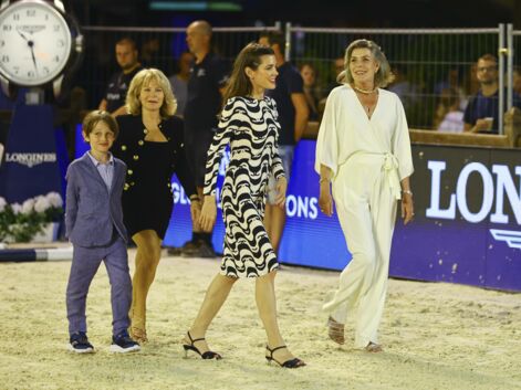 Charlotte Casiraghi complice avec son fils Raphaël Elmaleh et la princesse Caroline au Jumping de Monte-Carlo