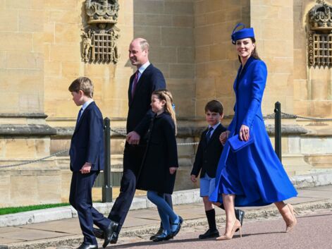 William et Kate avec leurs trois enfants, la princesse Eugenie enceinte… La famille royale réunie pour la première messe de Pâques du roi Charles III