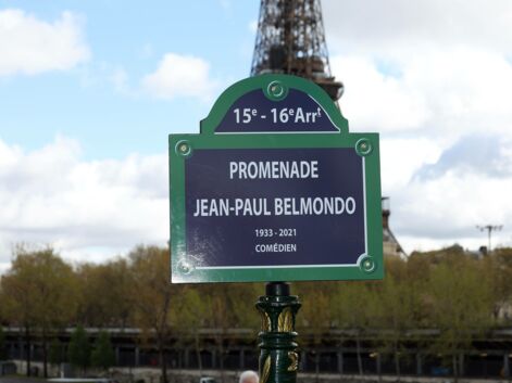 Un parterre de célébrités pour l'inauguration de la promenade Jean-Paul Belmondo à Paris