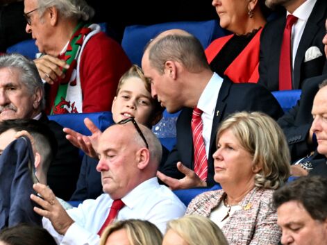 Pays de Galles / Argentine : le prince William et son fils George au match événement de la Coupe du monde de rugby