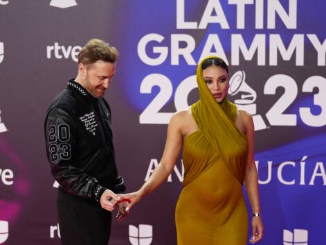 Latin Grammy Awards 2023 : David Guetta pose avec sa compagne Jessica Ledon, enceinte de leur premier enfant !