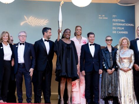 Festival de Cannes 2024 : Catherine Deneuve, Chiara Mastroianni, Marina Foïs et Fabrice Luchini flamboyant avec la flamme olympique sur le tapis rouge