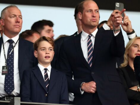 Le prince William et son fils George dans les tribunes de la finale de l'Euro 2024 