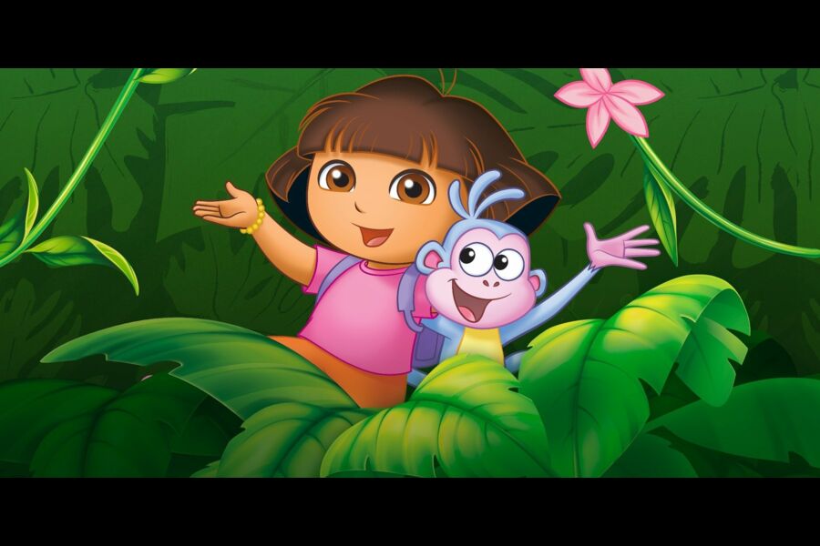 YERDGARY Dora Explorer Sac à dos avec carte Sac à cordon de dessin animé  super mignon Grand anniversaire 
