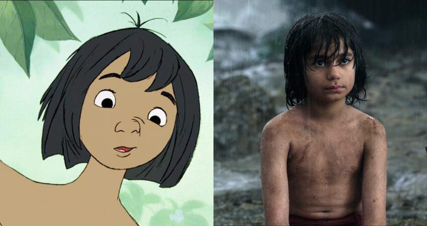 Neel Sethi, qui joue Mowgli dans le film, ressemble beaucoup au personnage du dessin animé…