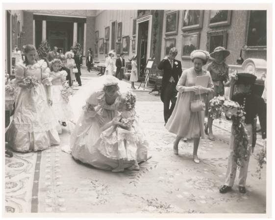 Agée de 5 ans, Clementine Hambro était la plus jeune des demoiselles d'honneur de la princesse