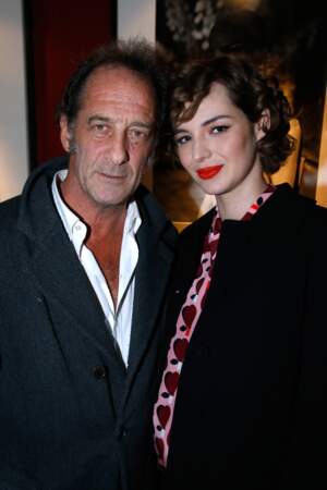 Louise Bourgoin prend la pose avec l'acteur Vincent Lindon, son partenaire dans le film