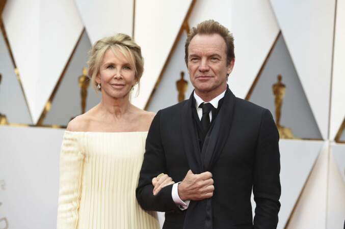 Sting et Trudie Styler, ou quand le rock s'invite aux Oscars