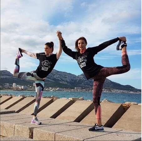 Laury Thilleman et Clio Pajczer ont fait du sport à Marseille