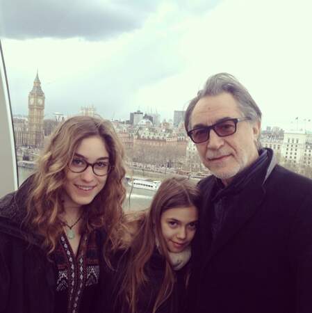 Photo de famille au London Eye avec papa Richard Berry