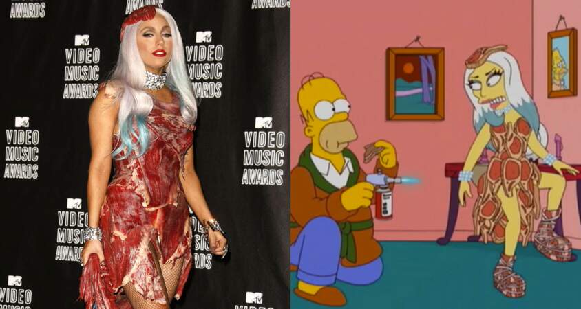 Lady Gaga et sa célèbre robe en viande