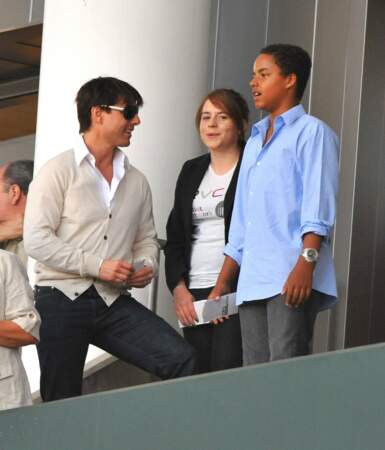 Tom Cruise : Isabella (née en 1992) et Connor (né en 1995) avec leur père en 2008.