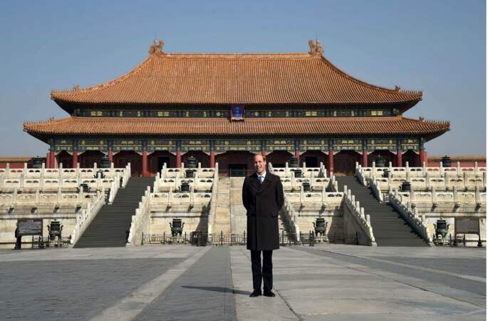 Mars : Le prince William se rend en Chine. À lui la Cité Interdite de Pékin !