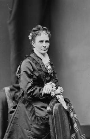 Lucretia Garfield n'a été First Lady que six mois, son mari ayant été assassiné en septembre 1881