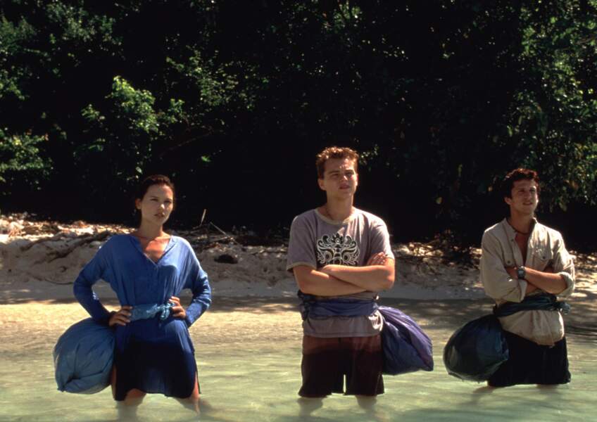 Virginie Ledoyen, Leonardo DiCaprio et Guillaume Canet, au beau milieu de La Plage (2000)