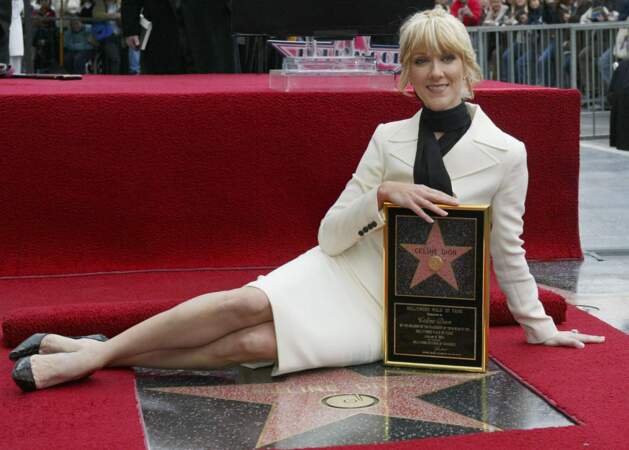 2004 : Céline inaugure son étoile sur le Hollywood Walk of Fame ! 