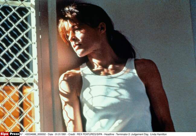 Linda Hamilton dans Terminator 2 (1991)