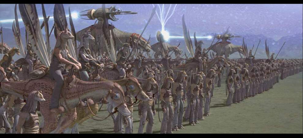 1999, Star Wars épisode I : l'armée de Gungan, réalisée également en images de synthèse