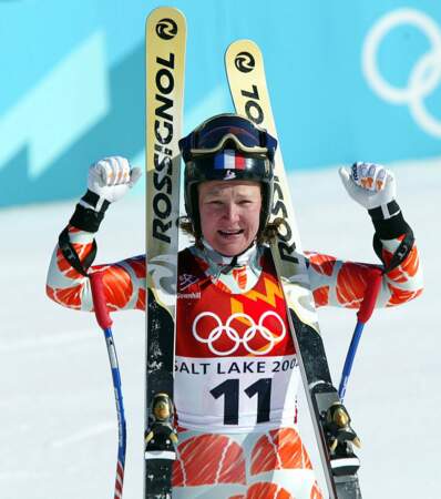 Carole Montillet a été championne de ski alpin de 1991 à 2006 et a notamment décroché l'or olympique en 2002