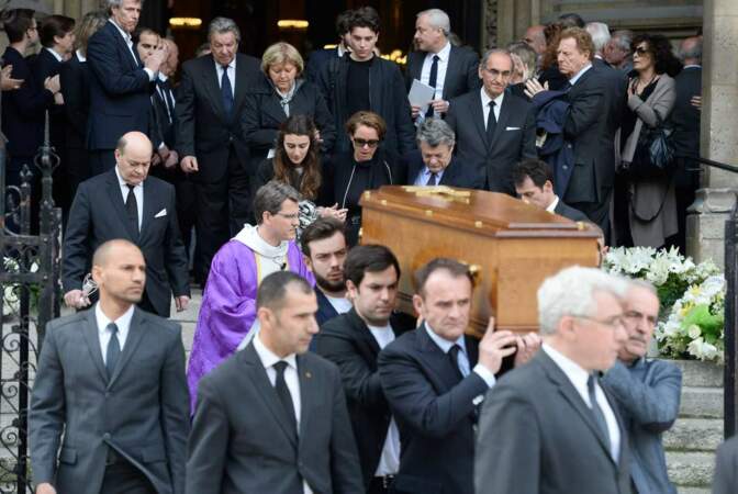 Obsèques de Patrice Dominguez en la basilique Sainte-Clotilde, à Paris, le 16 avril 2015