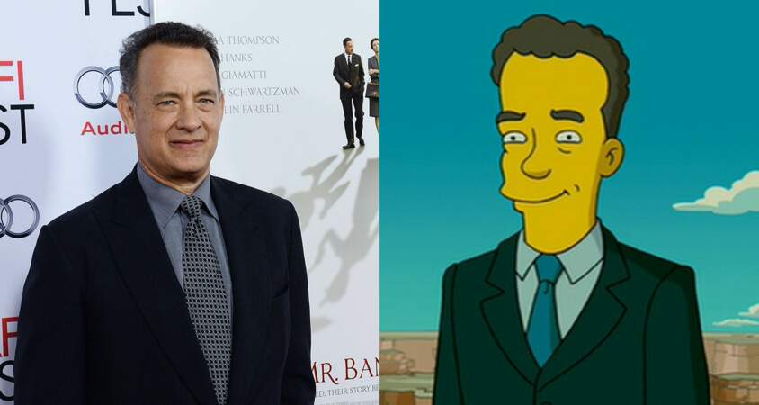 Le célèbre Tom Hanks qui fait également une apparition dans le film des Simpson