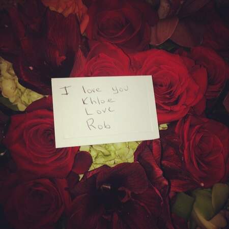 Khloe Kardashian a reçu des fleurs de la part de son frère : trop chou !
