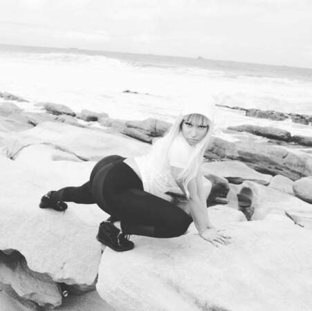 Nicki Minaj à la plage. 